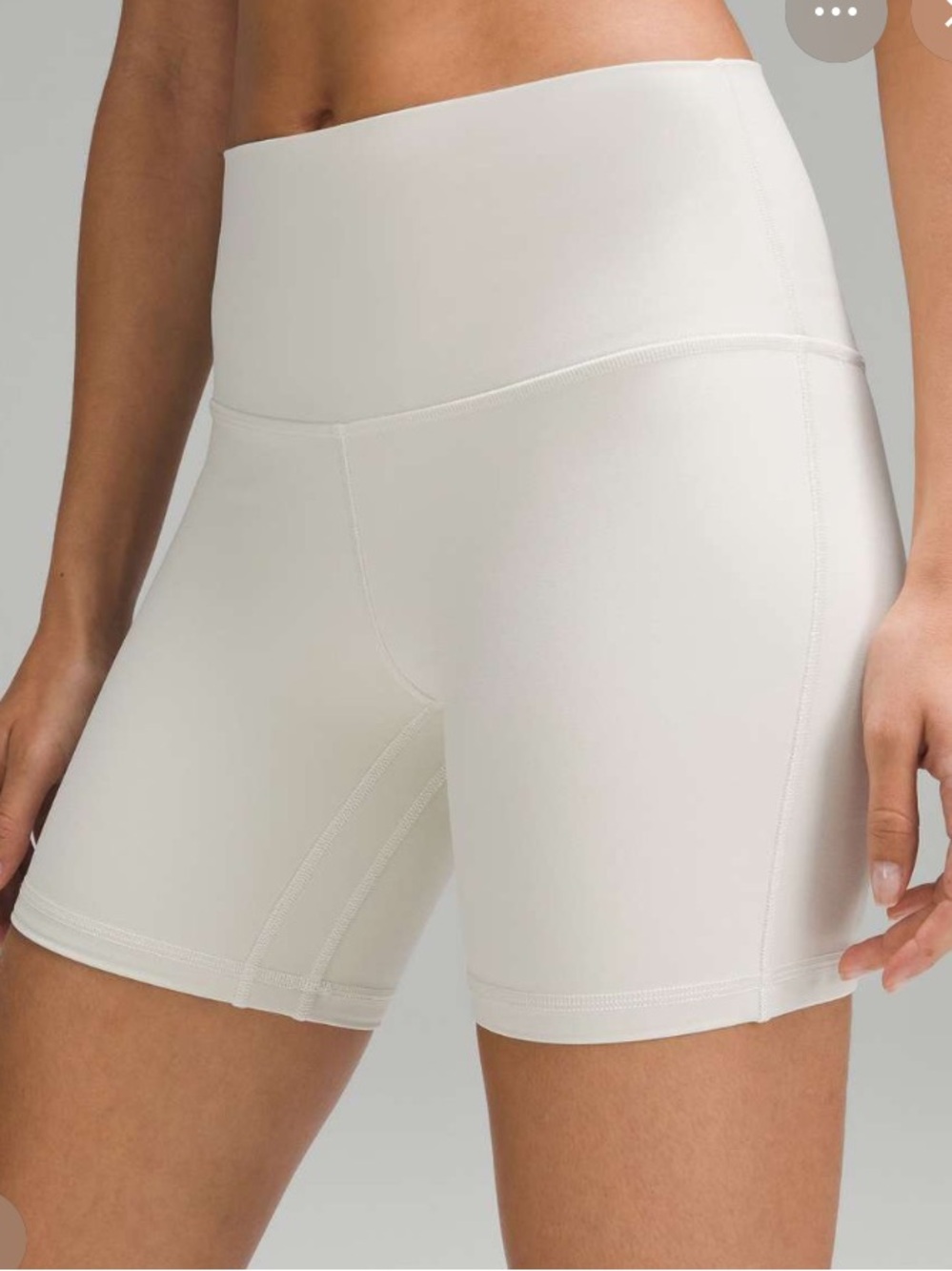 READ* lululemon align high rise short 6” in bone